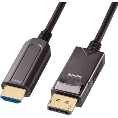 サンワサプライ DisplayPort-HDMI変換光ファイバーケーブル(30m) KC-DPHDFB300 1本（直送品）