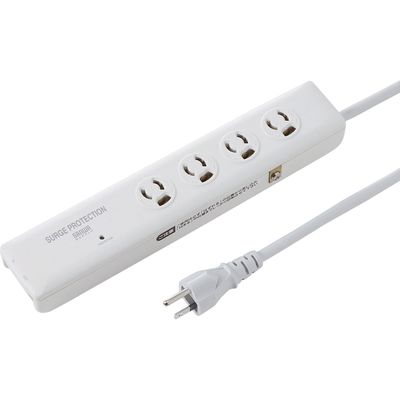 延長コード 電源タップ 2m 3P（ピン） 4個口 マグネット ホワイト TAP-SP311TEL サンワサプライ 1個（直送品）