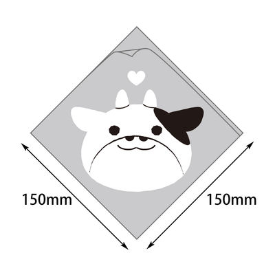 ヤマニパッケージ シュー袋 ウシ 150角 5000枚(100×50) 10-258 1ケース(5000枚入(100枚×50袋))（直送品）