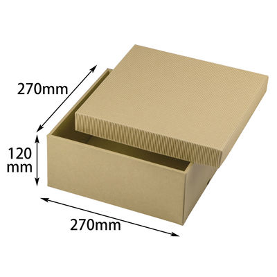 ヤマニパッケージ ナチュラルBOX6号ヒモ無 50枚 16-11N 1ケース(50枚入)（直送品）