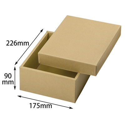 ヤマニパッケージ ナチュラルBOX23号ヒモ無 100枚 16-23N 1ケース(100枚入)（直送品）