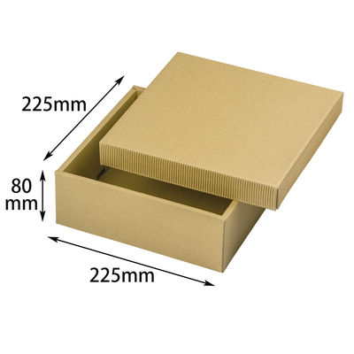 ヤマニパッケージ ナチュラルBOX32号225角ヒモ無 100枚 16-32N 1ケース(100枚入)（直送品）