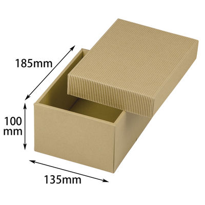 ヤマニパッケージ ナチュラルBOX1号ヒモ無 100枚 16-6N 1ケース(100枚入)（直送品）