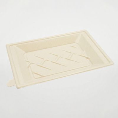 エコ容器 WB麦バガス寿司容器N-8ラミ パルプモールド 寿司容器 クラフト色 450枚(50×9) 663570（直送品）