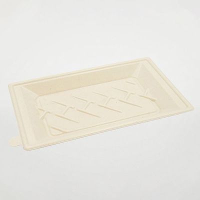 エコ容器 WB麦バガス寿司容器N-10ラミ パルプモールド 寿司容器 クラフト色 400枚(50×8) 663571（直送品）