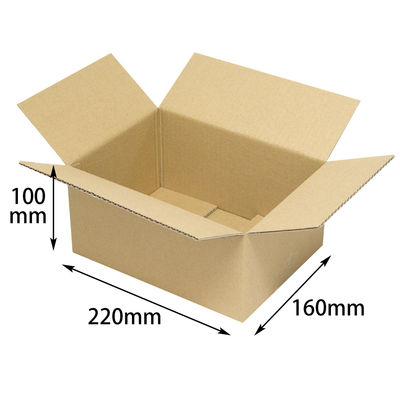 ヤマニパッケージ カル段A式段ボール1 100枚(10×10) EE-322 1ケース(100枚入(10枚×10袋))（直送品）