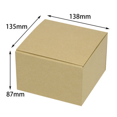 ヤマニパッケージ お好みBOX15 両面クラフト 正方 100枚 EE-581 1ケース(100枚入)（直送品）