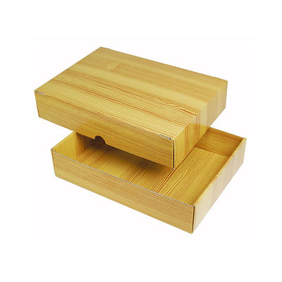 ヤマニパッケージ NK-420 木目ギフトBOX 大 100枚 1ケース(100枚入)（直送品）