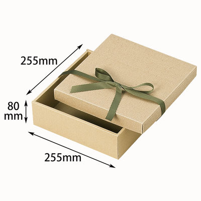 ヤマニパッケージ ナチュラルBOX33号255角ヒモ付 100枚 16-33 1ケース(100枚入)（直送品）