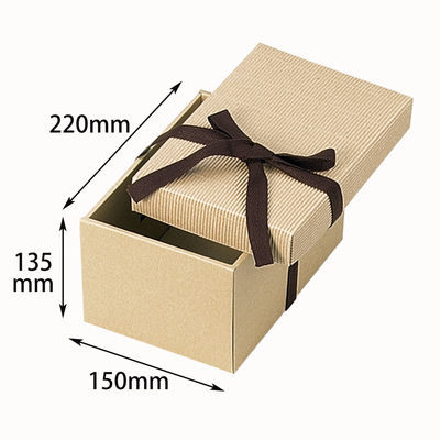 ヤマニパッケージ ナチュラルBOX13号ヒモ付 50枚 16-20 1ケース(50枚入)（直送品）