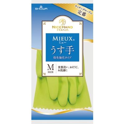 ショーワグローブ ナイスハンドミュー薄手 M グリーン 20双 1セット(5パック)（直送品）