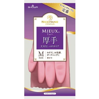 ショーワグローブ ナイスハンドミュー厚手 M ピンク 10双 1セット(5パック)（直送品）