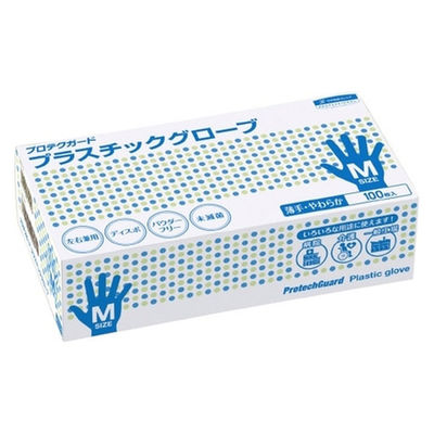 日本製紙クレシア プロテクガードプラスチックグローブM 10 69250 1セット（直送品）