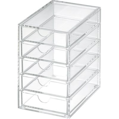 スマイル アクリル収納ケース5段 741165 1セット(5個)（直送品）
