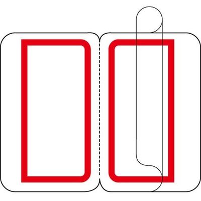 ジョインテックス インデックスラベルF付L赤10P B057J-LR-10 1セット(5箱)（直送品）