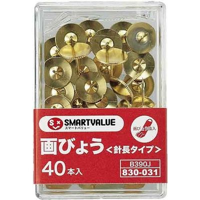 ジョインテックス 画鋲足長タイプ40本 B390J 1セット(50箱)（直送品）