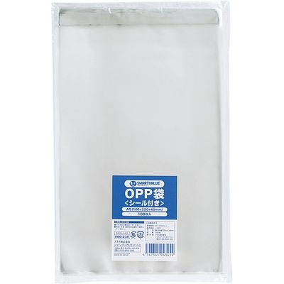 ジョインテックス OPP袋(シール付)A5 100枚 B626J-A5 1セット(30パック)（直送品）