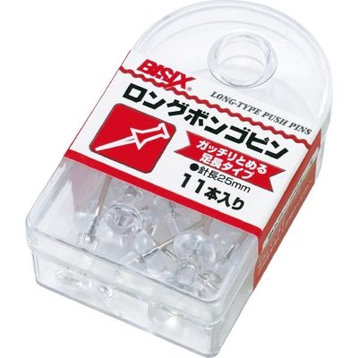 ミツヤ ロングボンゴピン BX1ー4ーT 透明 1セット(10箱)（直送品）