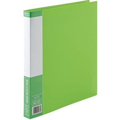 ジョインテックス リング式クリアーブック 緑10冊 D051J-10GR 1セット(5箱)（直送品）