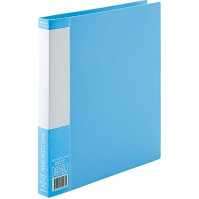 ジョインテックス リング式クリアーブック 青10冊 D051J-10BL 1セット(5箱)（直送品）