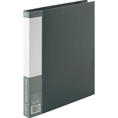 ジョインテックス リング式クリアーブック 灰10冊 D051J-10GY 1セット(5箱)（直送品）