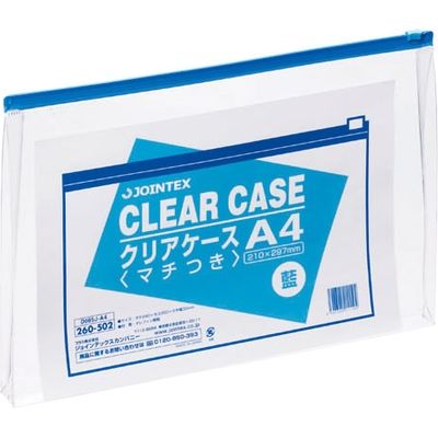 ジョインテックス クリアケース横型マチ付 A4×5枚 D085J-5A4　5パック（直送品）