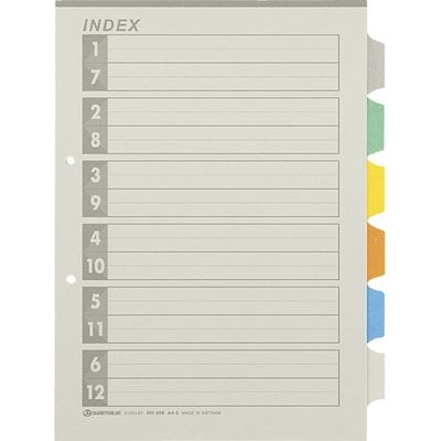 ジョインテックス 再生インデックスA4S6色6山100組D137J-6Y10　1箱（直送品）