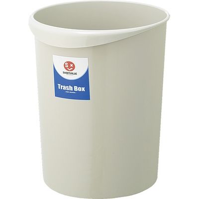 ジョインテックス 持ち手付きゴミ箱丸型11.8L グレー N152J-G 1セット(20個)（直送品）