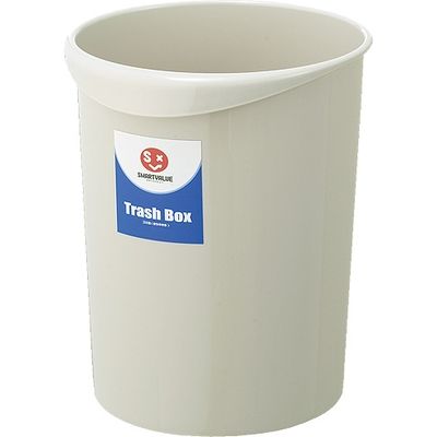 ジョインテックス 持ち手付きゴミ箱丸型8.1L グレー N151J-G5 1セット(5セット)（直送品）