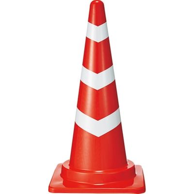 ジョインテックス 三角コーン 赤/白 N163J-R/W 1セット(20本)（直送品）