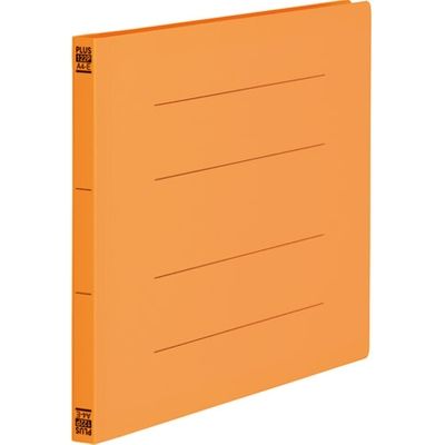 プラス PPフラットファイルA4E No.122P OR 10冊 1セット(3パック)（直送品）