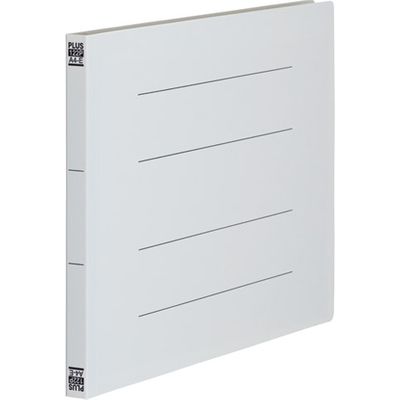 プラス PPフラットファイルA4E No.122P GY 10冊 1セット(3パック)（直送品）