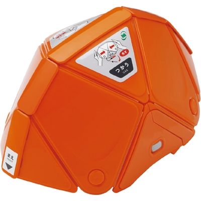 ミドリ安全 折りたたみヘルメット オレンジ TSC-10N TSC-10N-OR 1個（直送品）