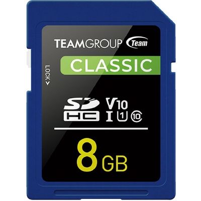 TEAM（チーム） SDHCカード UHS-I U1 8GB TSDHC8GIV1001　3枚（直送品）