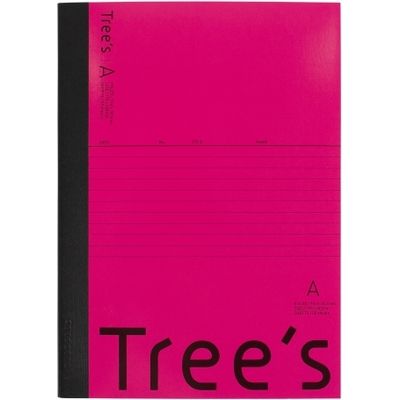 日本ノート Trees B5 A罫30枚 ピンク 10冊 UTR3AP(10) 1セット(3セット)（直送品）