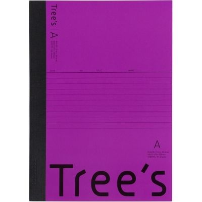 日本ノート Trees B5 A罫30枚 パープル 10冊 UTR3APU(10) 1セット(3セット)（直送品）