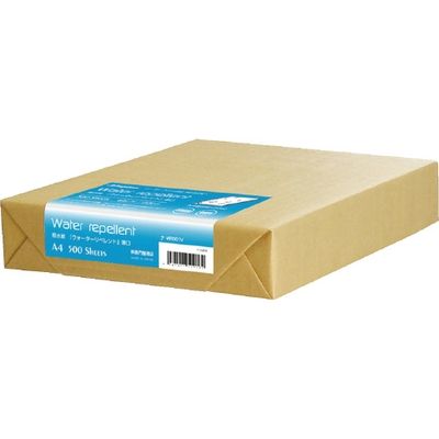 長門屋商店 撥水紙A4薄口500枚 ナ-WR001V 1冊（直送品）