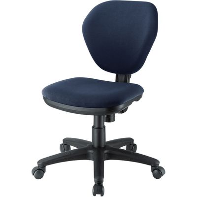 サンワサプライ オフィスチェア(ブルー)SNC-T162BL 1脚 背もたれロッキング・スイング機能 ウレタン布張り事務椅子 ナイロンキャスター（直送品）