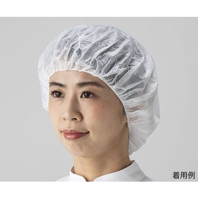 東洋リントフリー ディスポ不織布ヘアーネット（ライトキャップ） 100枚入 877003 1箱（100枚） 6-9619-11（直送品）