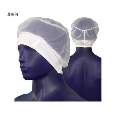 シゲモリ ハーフネット 長髪用 ホワイト ET2486 1組(10枚) 63-2583-59（直送品）