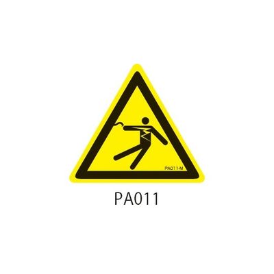 セフティデンキ PAシリーズ 三角ラベル Sサイズ 感電注意 PA011-S 1式(100枚) 63-5604-08（直送品）