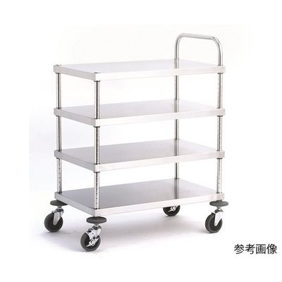 キャニオン ステンレスワゴン 4段 W23A-Y4612 1台 63-7092-25（直送品）