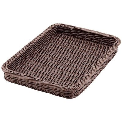 アズワン PPラタン ベーカリーバスケット 36型 ダークブラウン COー741ーDBR 63-7151-40 1個（直送品）