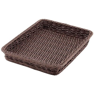 アズワン PPラタン ベーカリーバスケット 40型 ダークブラウン BBー440ーDBR 63-7151-41 1個（直送品）