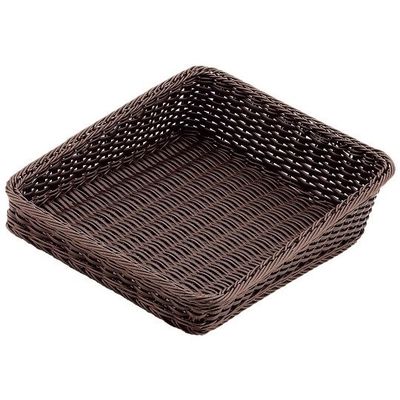 アズワン PPラタン ベーカリーバスケット 斜め30型 ダークブラウン BBーK4030ーDBR 63-7151-52 1個（直送品）