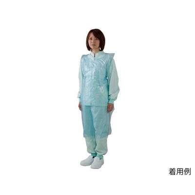 川西工業 ガードファインエプロンアルファ 80枚入 ブルー 4448 1箱(80枚) 63-7944-34（直送品）