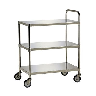 テックサス ステンレスワゴン 3段タイプ WG3-N7545E 1台 64-0786-37（直送品）