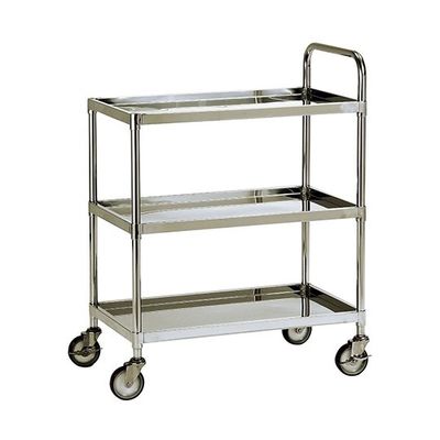 テックサス ステンレスワゴン 3段タイプ WG3-U9060E 1台 64-0786-40（直送品）