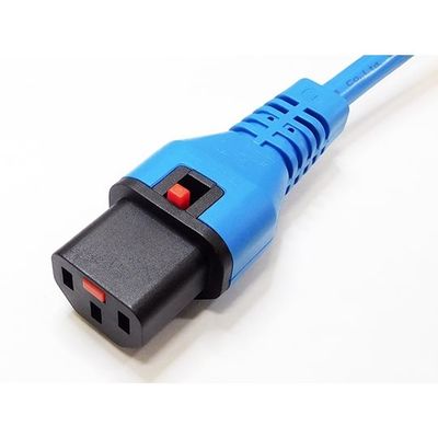 エイム電子 ロック電源ケーブル 1m APW12-5-15/C13LK-01-BL 1本 64-1245-72（直送品）