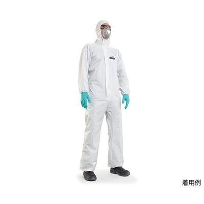 ハネウェル 防護服 ミューテックス・E・ライト(防塵タイプ) ホワイト XXL 4500101 1箱(50着) 63-9660-48（直送品）